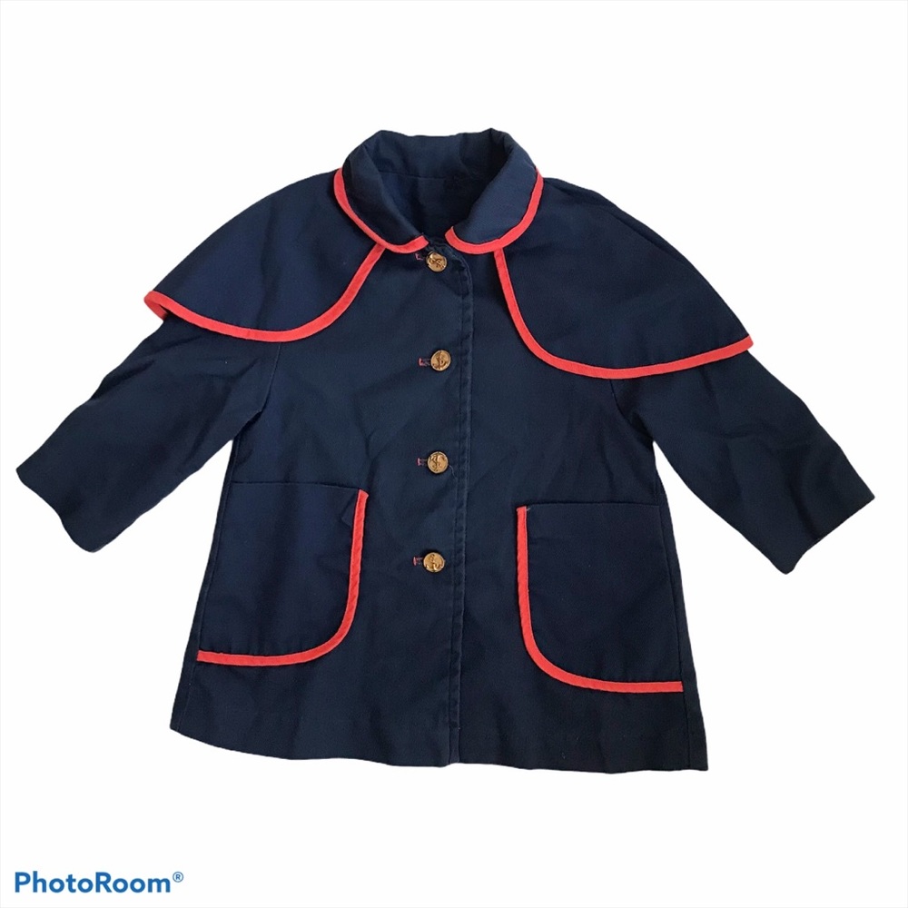 Vintage Nautical Navy Pea Coat
